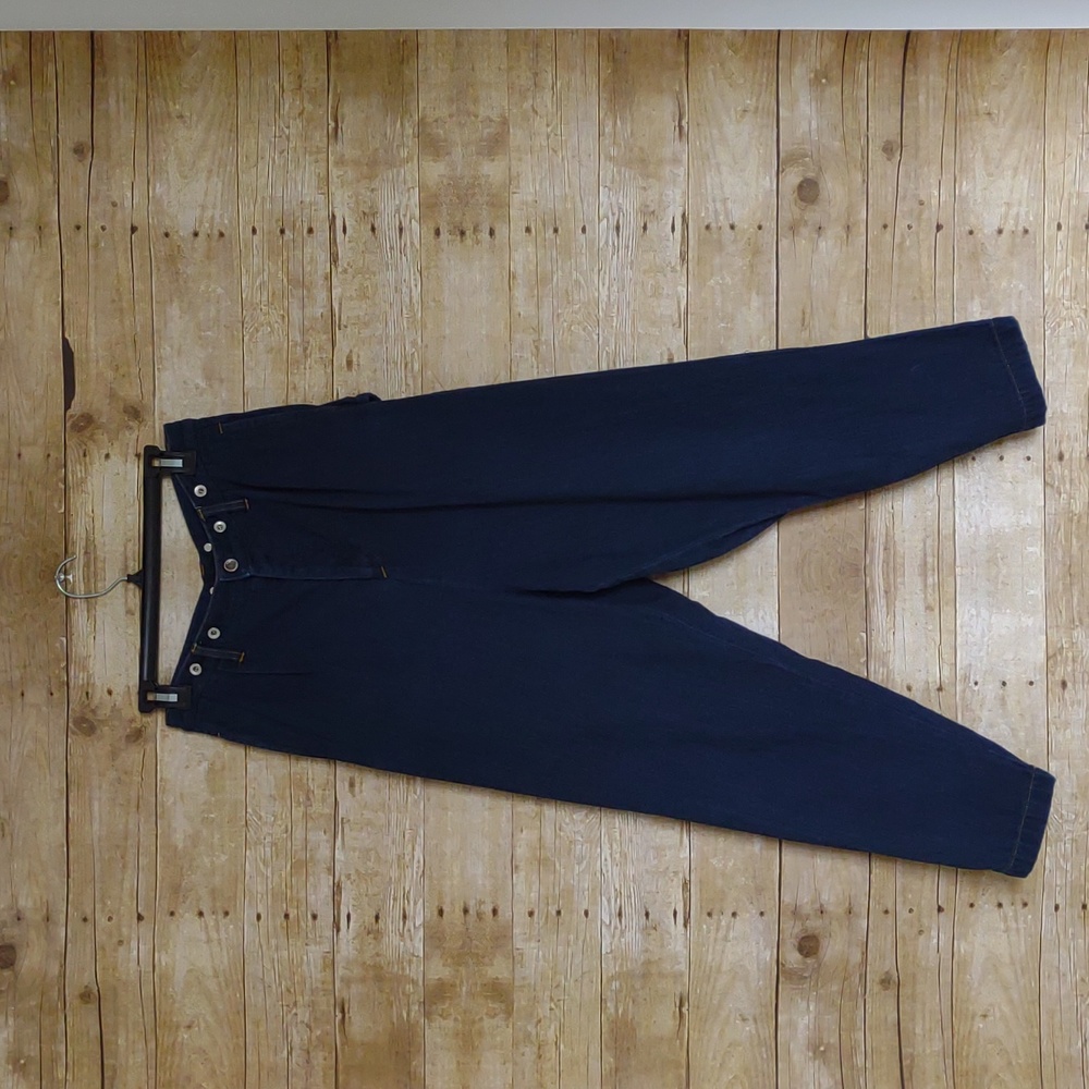 "Eatable of Many Orders" cotton jeans in Indigo